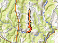 Côte de Cras from Le Moulin de Maquefave
