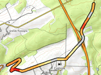 Côte de Custinne über Route de Custinne