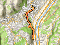 Côte de Gattières von Route de la Baronne