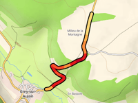 Côte de Giey sur Aujon from Giey sur Aujon