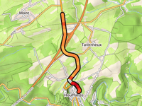 Côte de Houffalize via Rue Bois des Moines