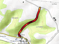 Côte de la Basse Chaletre / Mur d'Osne-le-Val from Osne-le-Val