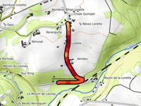 Côte de la Chapelle de la Lorette da Plogonnec