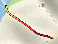 Route de Pellefigue da Lac de la Marcaoue