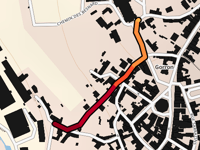Côte de la Rue des Chevinettes from Gorron