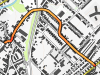 Côte de la rue Évrard vers la rue Deruy z Bruay-La-Buissière