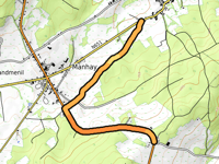 Côte de Manhay via Sur les Famis