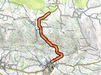 Route de Minerve vanuit Azillanet