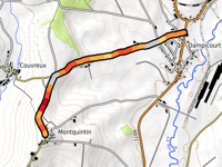 Côte de Montquintin über Rue des Jonquettes
