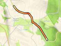 Côte de Neuville über Le Petit Ménetay