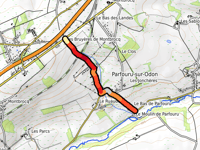 Côte de Parfouru-sur-Odon via Noyers-Bocage