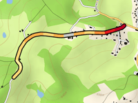 Côte de Penacorn von Neuvic über Route du Bos