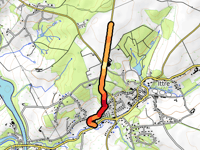 Côte de Rosémont von Ittre über Chemin du Crac