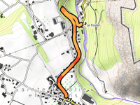 Côte de Sainte-Eulalie-en-Royans von Pont-en-Royans