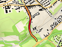 Côte des Agaches / Rue Gaston Blot vanuit Bruay-La-Buissière