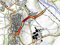 Côte des Trois Rois - Allée des Marronniers from Canal de Bourgogne