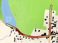 Côte du bourg de La Chapelle-Bouëxic von Étang de la Gaie