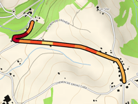 Côte du Chemin de Trohéir da Moulin de la Lorette