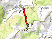 Côte du Fau da Junhac via Route des Crêtes