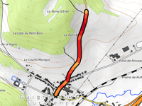 Côte du Petit Bois from Guignicourt-sur-Vence