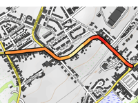 Rue Émile Basly z Bruay-La-Buissière