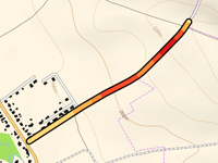 Côte Gaillard Tournié über Chemin de Rivel