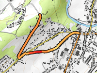 Côte Saint-Antoine über Vieux Chemin de Petithan