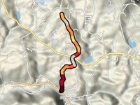 Cowart Mountain Road from Pulltight Road