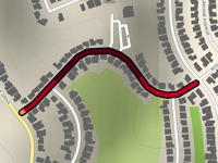 Crestmoor Drive via Rosewood Drive