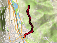 Route de Crève Coeur from Sallanches
