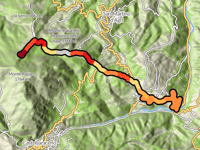 Croce di Raparo da Ponte Torrente Nocito