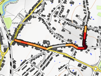 Croix über Rue de la Fontaine