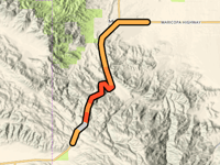 Cuyama Pass via Maricopa Highway