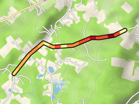 Danville Mountain Road von Moore's Pond