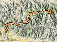 Dawson Saddle / Angeles Crest Highway da La Cañada Flintridge