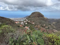 Degollada de la Cruz de Acusa desde Cueva de las Cruces