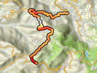 Degollada del Aserrador desde Cuevas Caídas