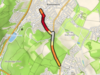 Schimmelsberg da Kommern via Schützenweg