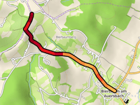 Dirnegg von Bierbaum am Auersbach über Lindnerweg
