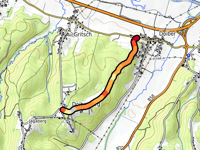 Doiberberg vanuit Doiber via Bergstrasse