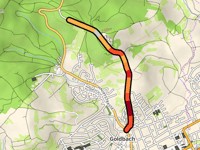 Dormeswald da Goldbach via Unterafferbacher Strasse