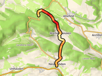 Eichelsberg from Nesselröden via Markershausen