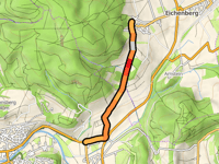 Eichenberg-Dorf da Unterrieden via Steinköpfe