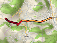 Eichhöhe desde Reigoldswil por Bachackerstrasse