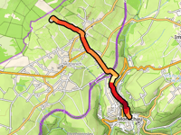 Eifelblick Steling da Monschau via Bergstrasse