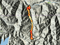 Elk Pass desde Cispus River