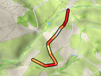 Elscombe Lane z Wootton Courtenay