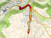Empfinger Strasse über Alte Nordstetter Steige
