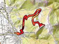 Eremo di Serrasanta from Gualdo Tadino via Via Col di Metino