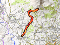 Etna / Rifugio Sapienza von Paternò über Ragalna